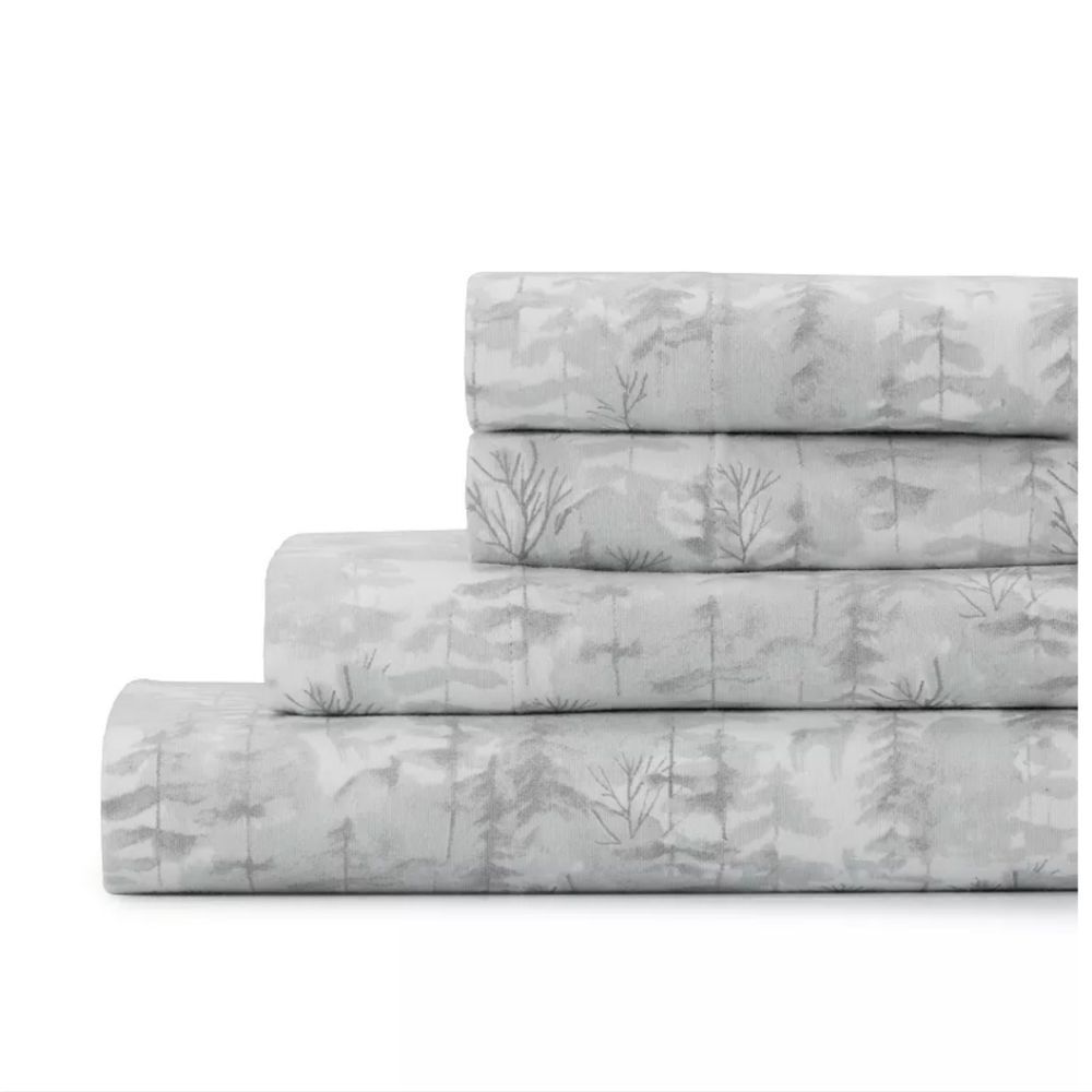 Gray Tree Pattern Bedding Set - Picture 1 of 2